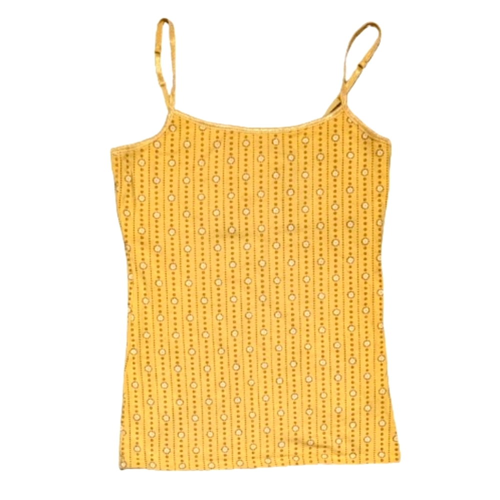 Y2K SO Yellow Floral Cami Juniors M